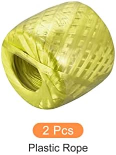 חבל ניילון של פולאואר פוליאסטר [לאריזה אריזת בית-בית] -200 מ ' / 656ft / 2loll פלסטיק, צהוב